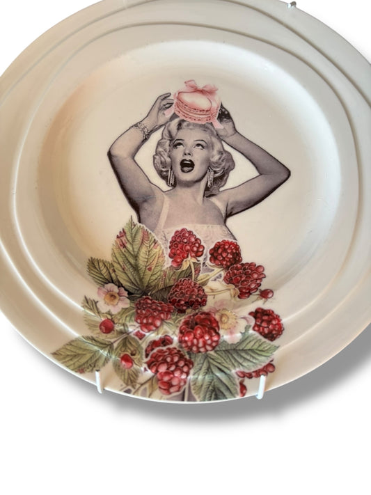 Vintage Wandbord Marilyn Framboos Set | The Vintage Vibe
