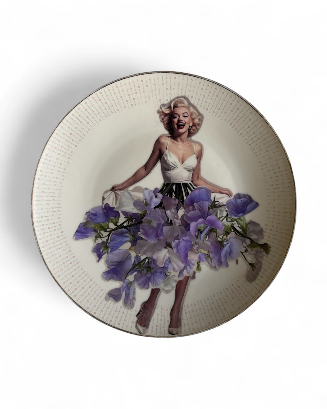 Vintage Wandbord Marilyn Bloemenrok