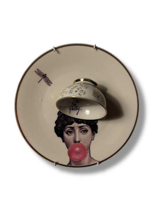 Vintage Wandbord Fornasetti Life is a Party | The Vintage Vibe