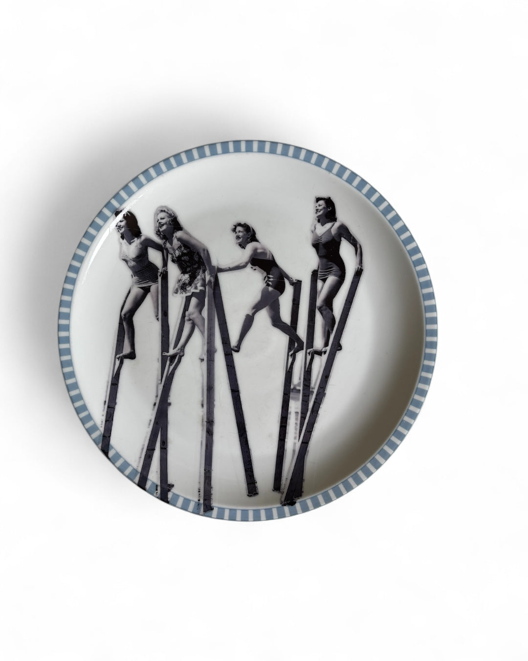 Vintage Wall Sign Stilt Walkers