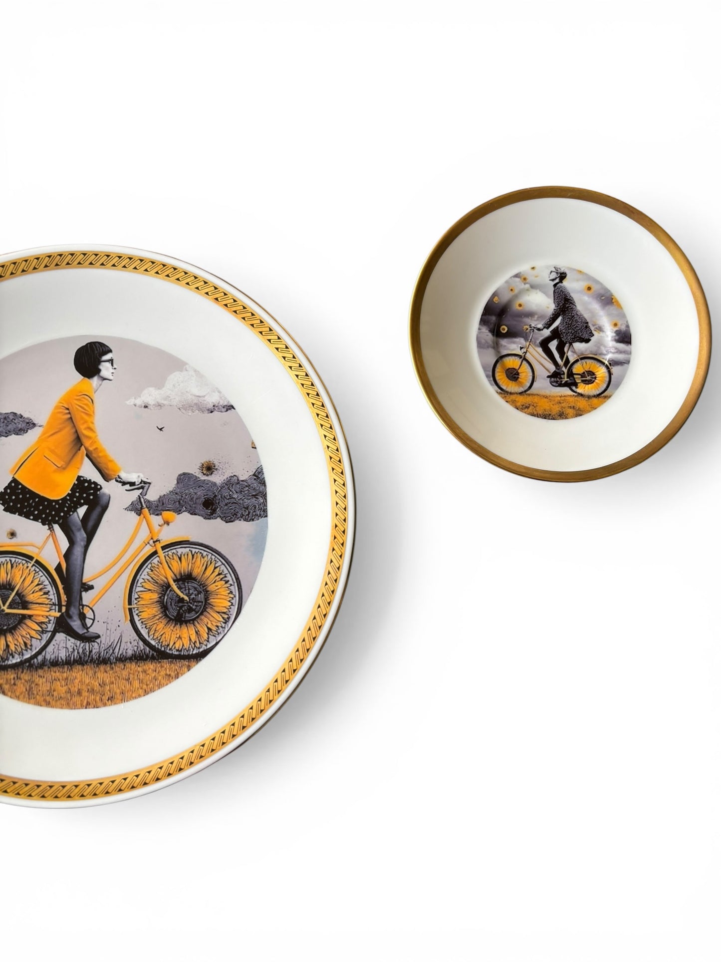 Vintage Wandbord Zonnebloem Set 3 | Het Maakhuys