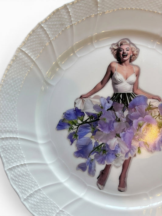 Vintage Wandbord Marilyn Bloemenrok | Het Maakhuys