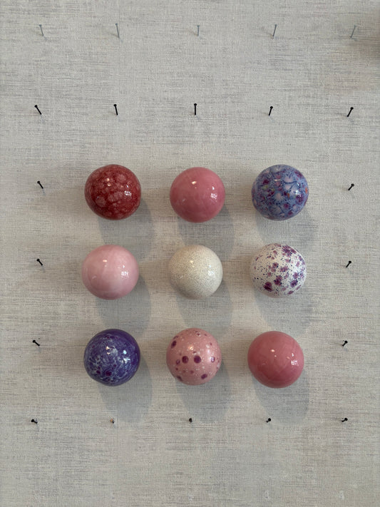 Wandparel van Keramiek Pink Plum | Het Maakhuys