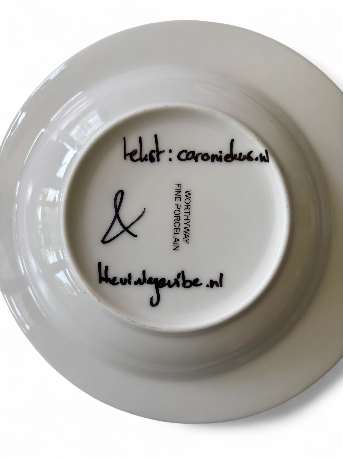 Vintage Wandbord ‘Hier buiten’ gedicht van Caro