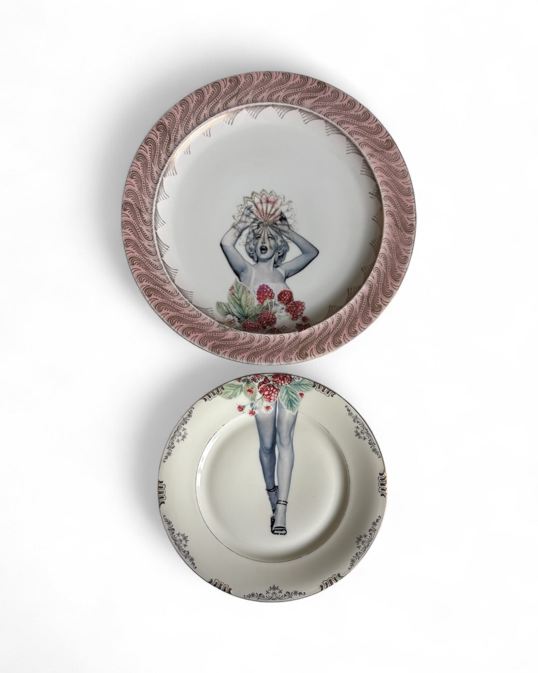 Vintage Wandbord Marilyn Framboos Set