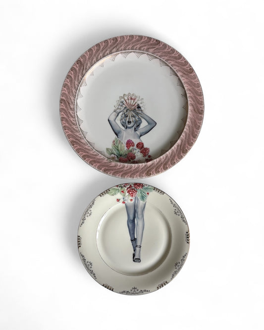 Vintage Wandbord Marilyn Framboos Set