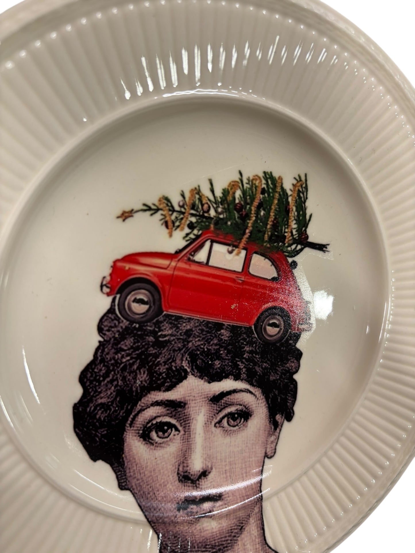 Vintage Wandbord Lina Fornasetti Kerst | The Vintage Vibe