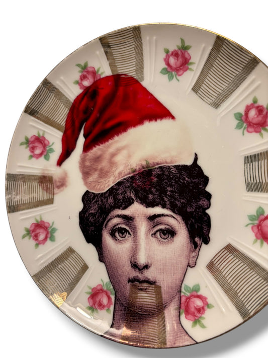 Vintage Wandbord Lina Fornasetti Kerst | The Vintage Vibe