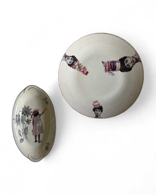 Vintage Wandbord 3x Lina Fornasetti |The Vintage Vibe