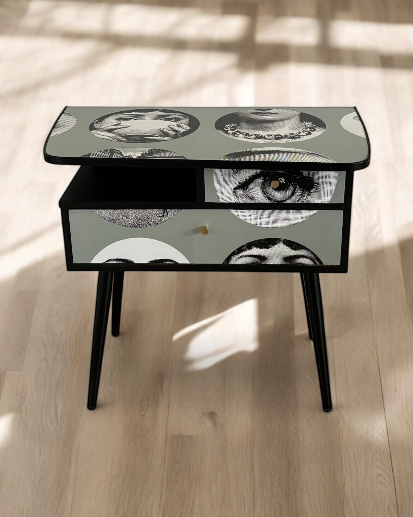 Vintage kastje met Fornasetti Tema e Variazioni | The Vintage Vibe