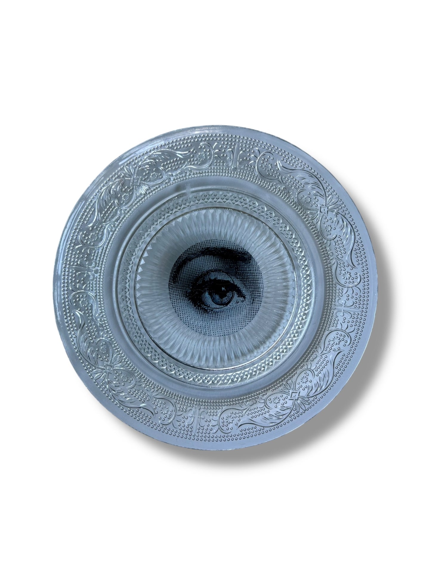 Vintage Wall Plate Glass Eye