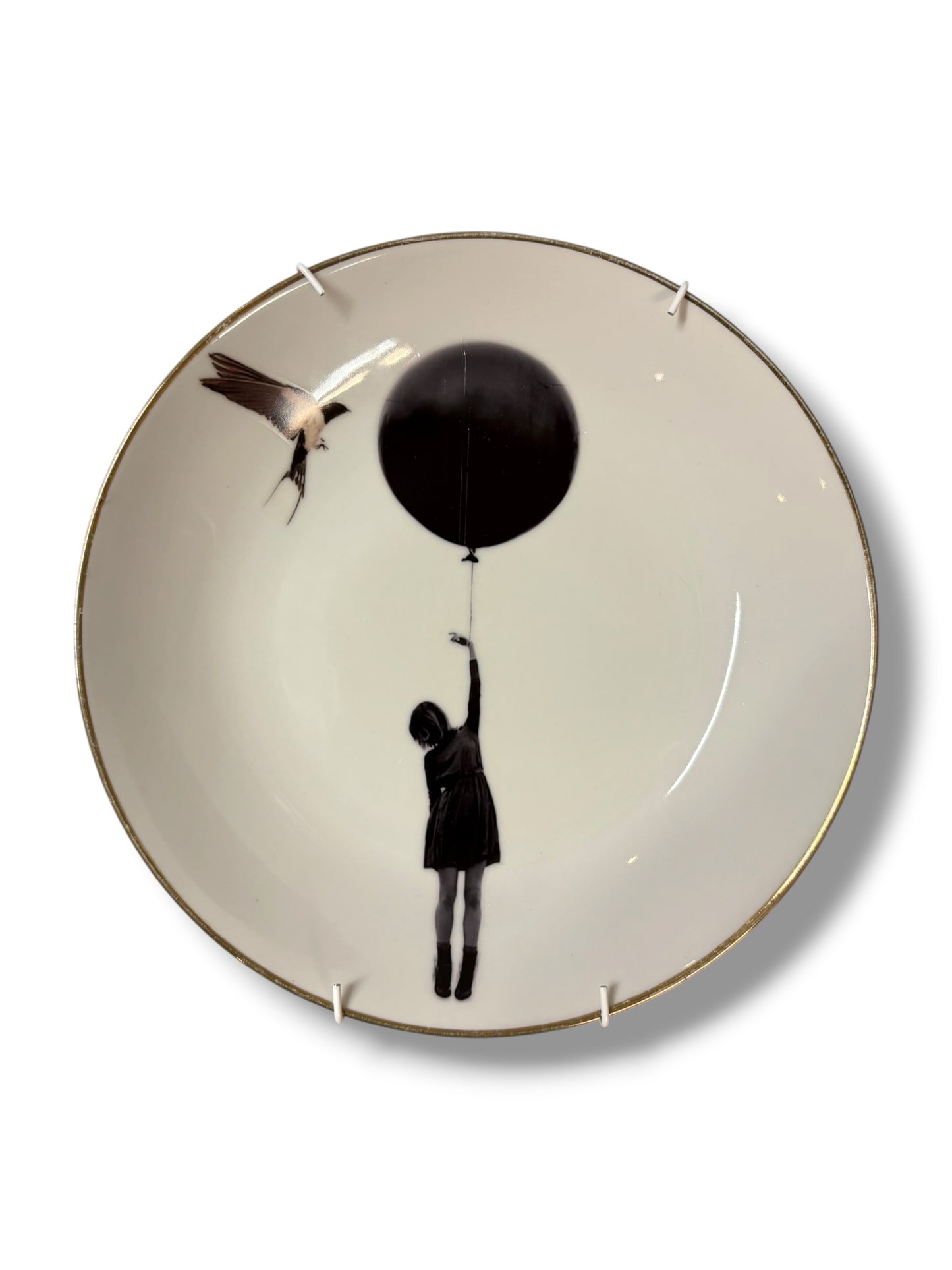 Vintage Wandbord Meisje Ballon | Het Maakhuys