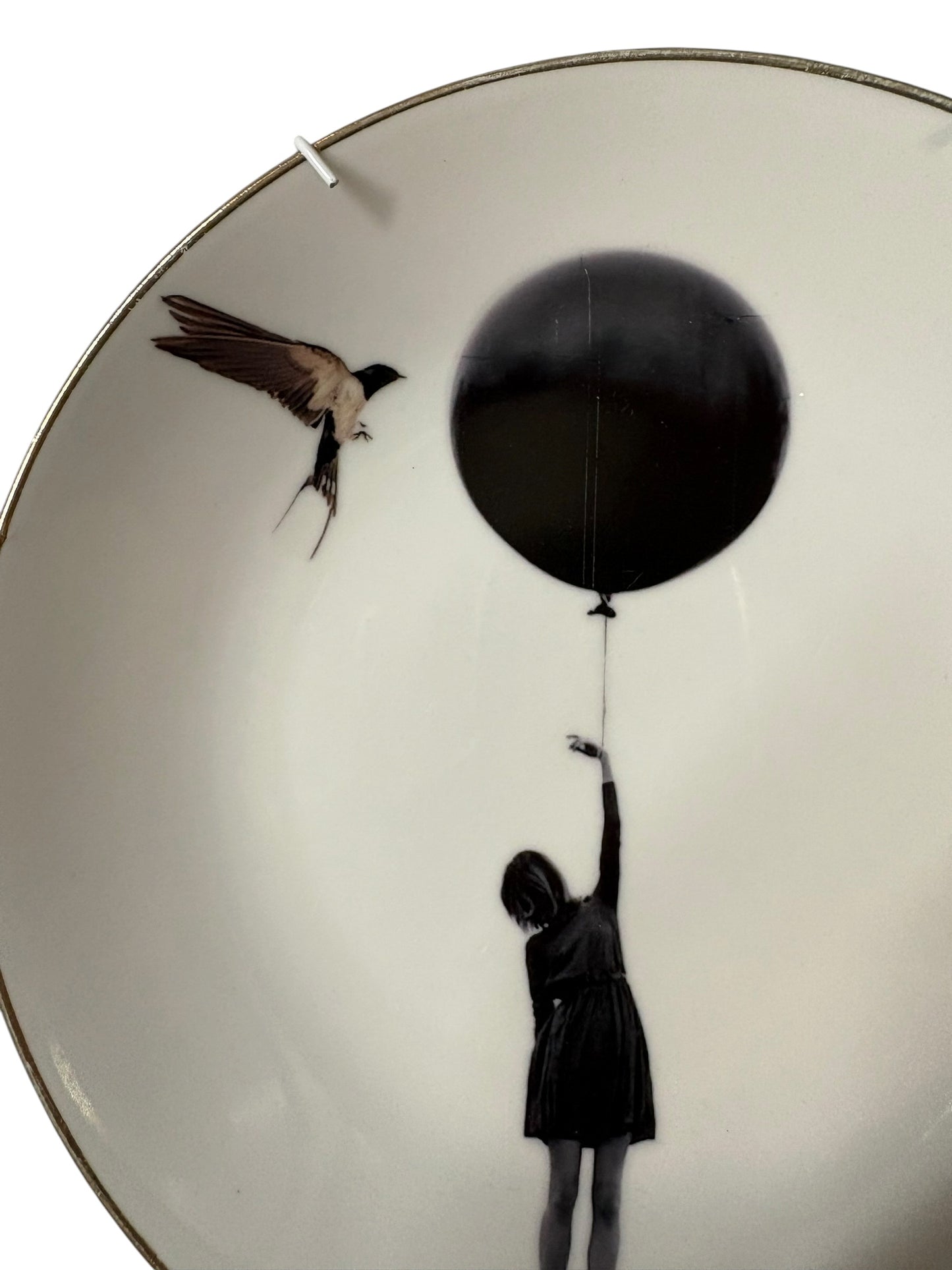 Vintage Wandbord Meisje Ballon | Het Maakhuys