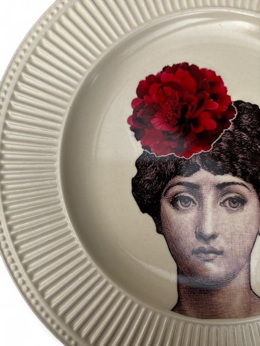 Vintage Wandbord Lina Fornasetti Bloem | The Vintage Vibe