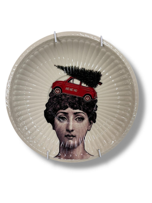 Vintage Wandbord Lina Fornasetti Kerst | The Vintage Vibe