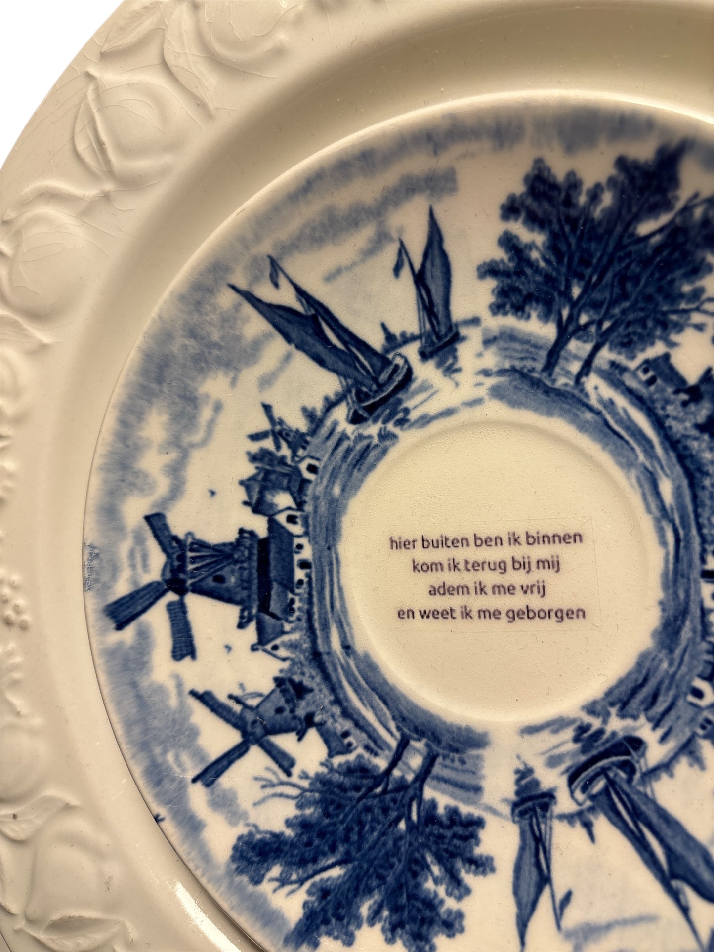 Vintage Wandbord Set met gedicht van Caro | Het Maakhuys