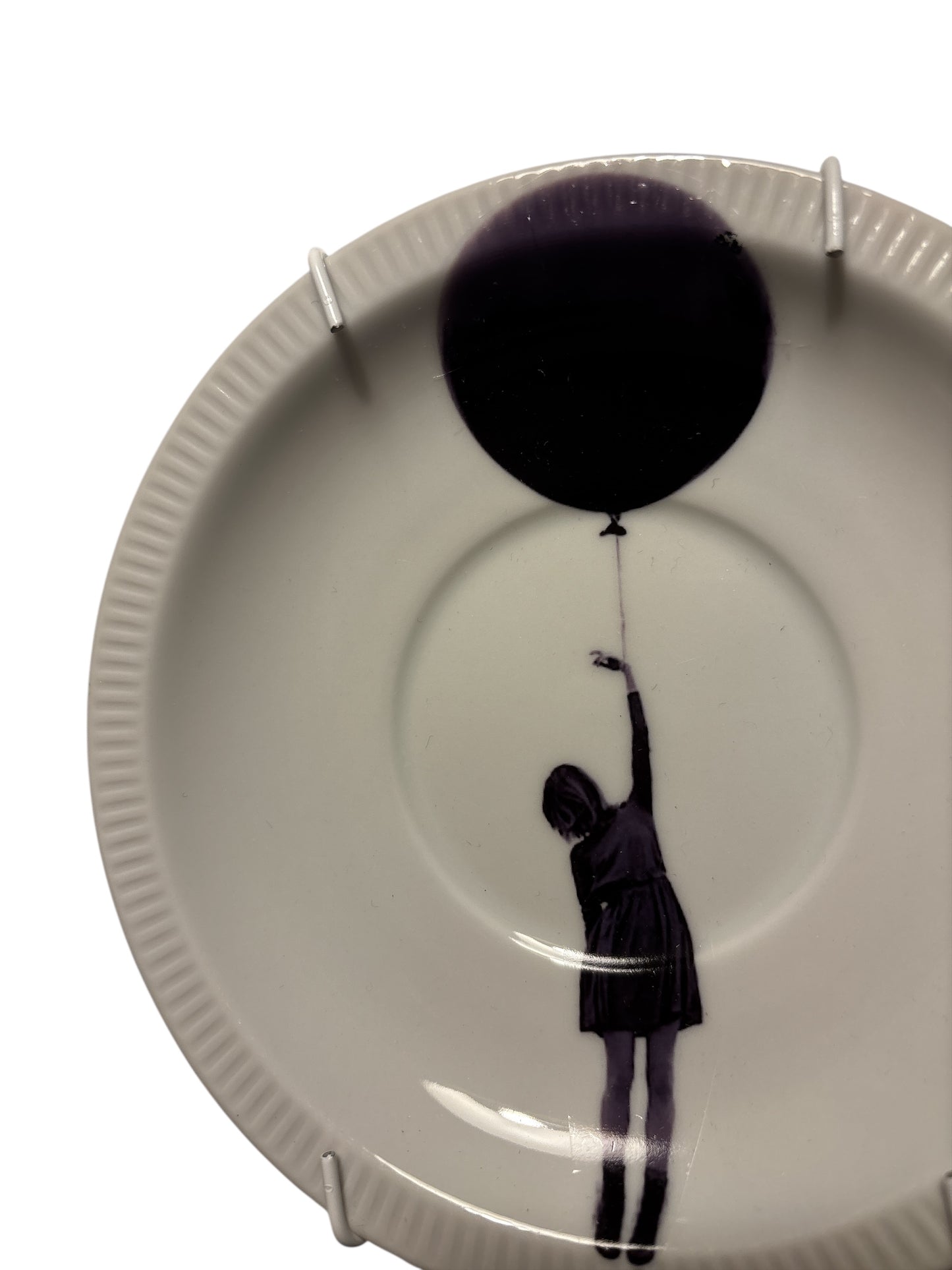 Vintage Wandbord Meisje met Ballon | Het Maakhuys