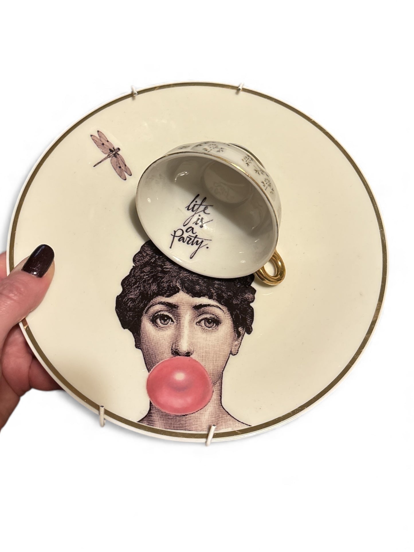 Vintage Wandbord Fornasetti Life is a Party | The Vintage Vibe