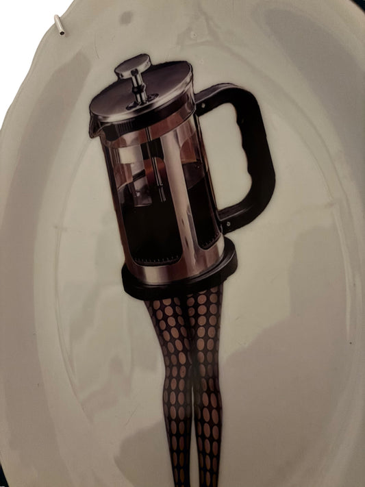 Vintage Wandbord Ovaal Koffie | The Vintage Vibe