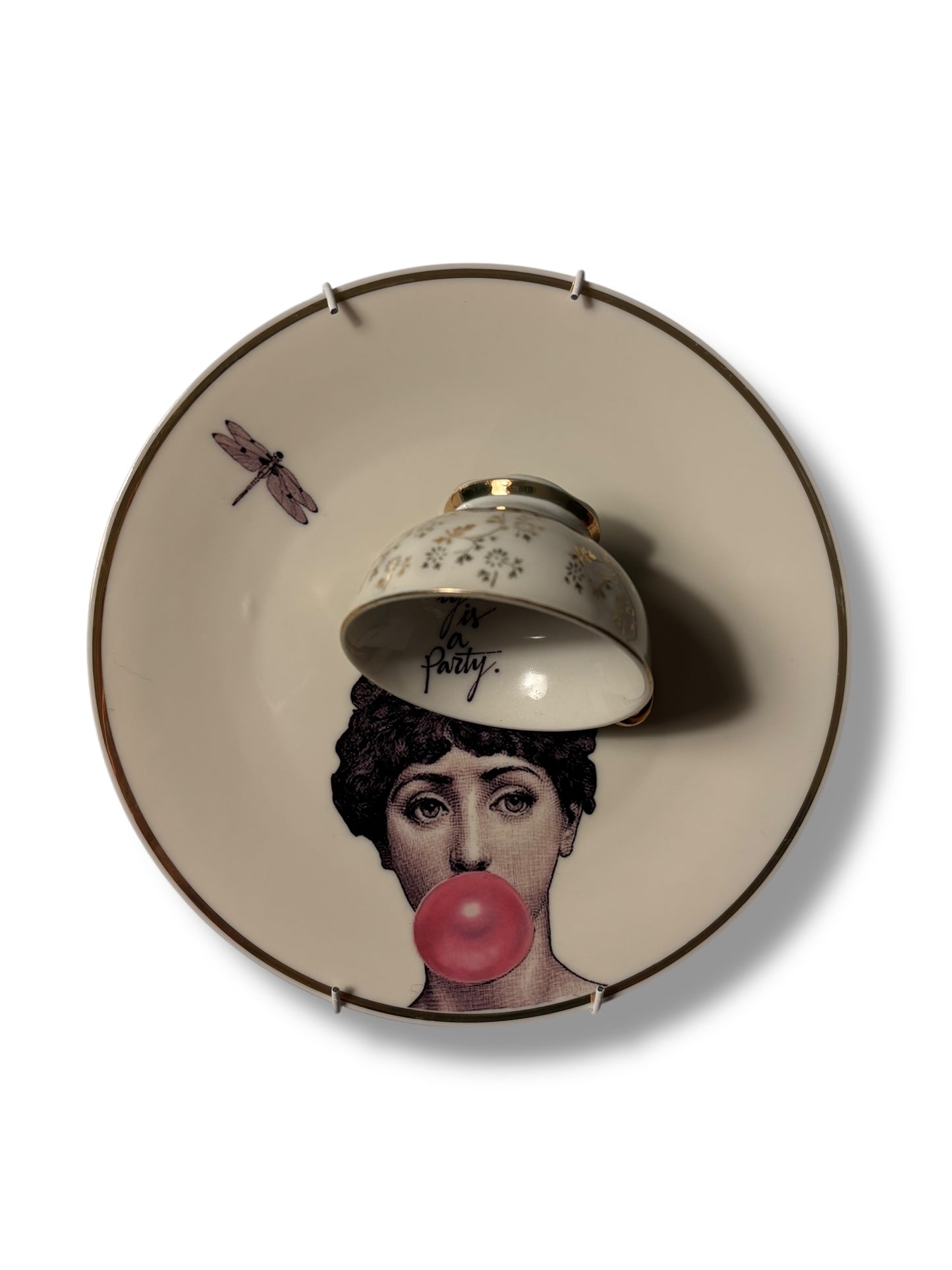 Vintage Wandbord Fornasetti Life is a Party | The Vintage Vibe